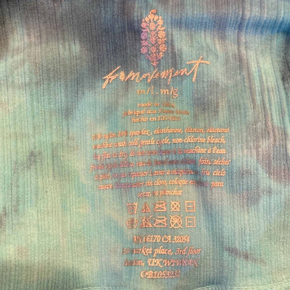 NWT!! Free People Good Karma Tie Dye Leggings Medium Large - Picture 15 of 15
